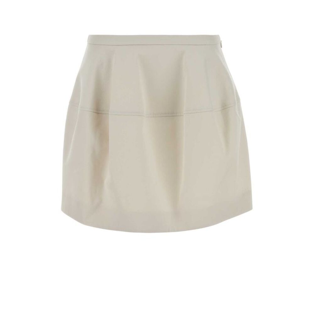 Loewe Women Ivory Cotton Blend Skirt